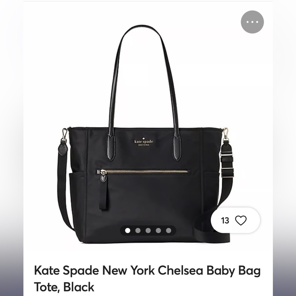 Kate Spade Chelsea Baby Bag Black Tote Bag